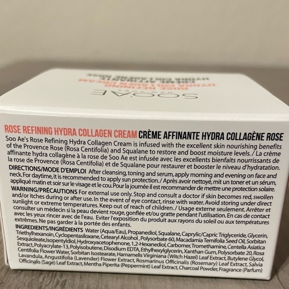 Soo'AE Rose Refining Hydra Collagen Cream 2.8 fl.oz Rose face Moisturizer - Picture 3 of 5